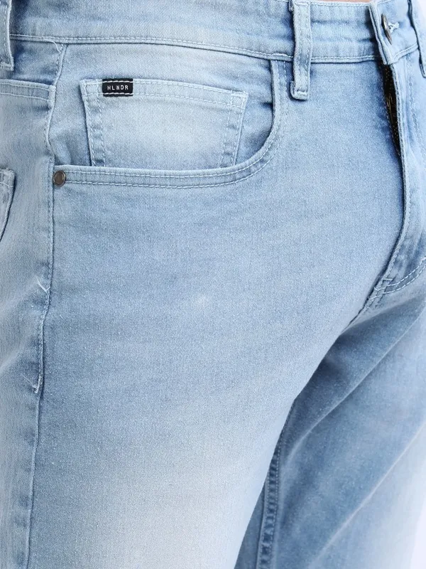  Highlander Men Blue Tapered Fit Clean Look Jeans