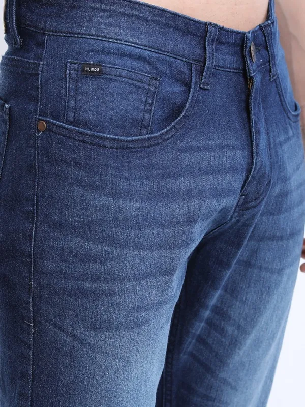  Highlander Men Blue Tapered Fit Clean Look Jeans