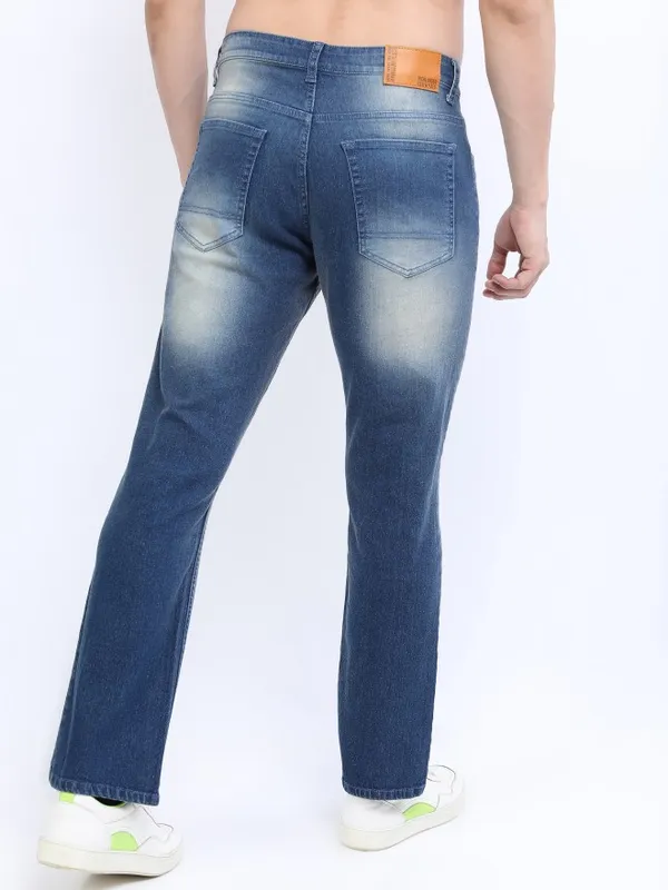  Highlander Men Blue Straight Fit Clean Look Jeans