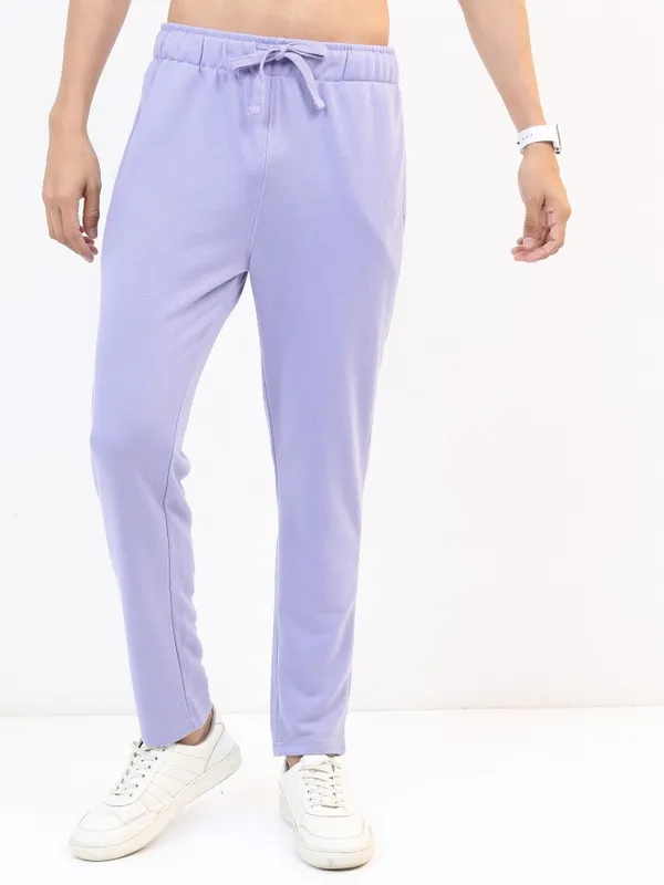  Highlander Men Lavender Regular Fit Track Pants