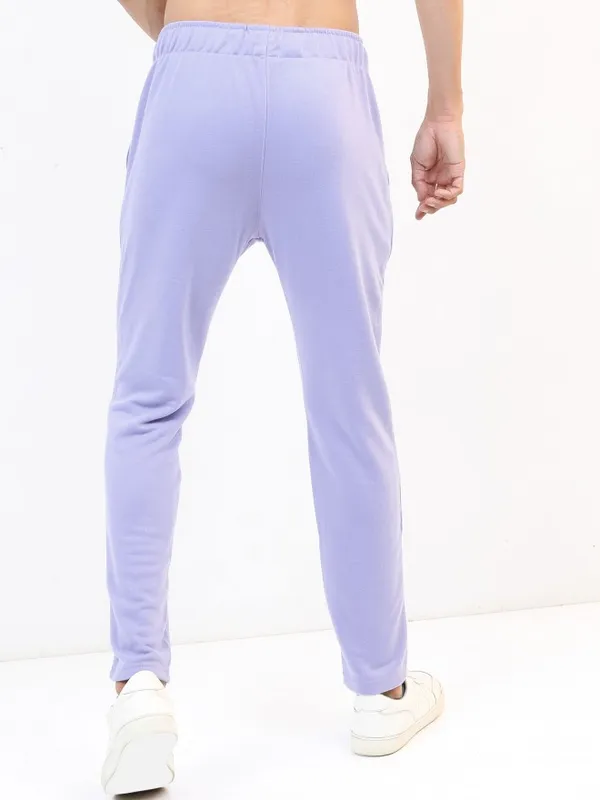  Highlander Men Lavender Regular Fit Track Pants