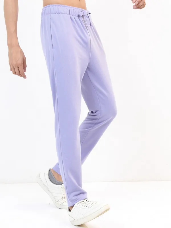  Highlander Men Lavender Regular Fit Track Pants