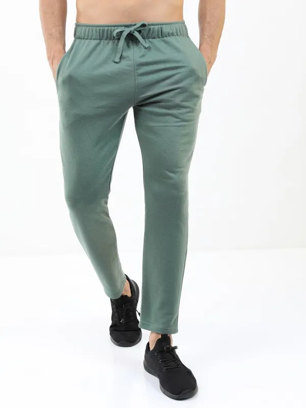  Ketch Men Green Regular Fit Track Pants