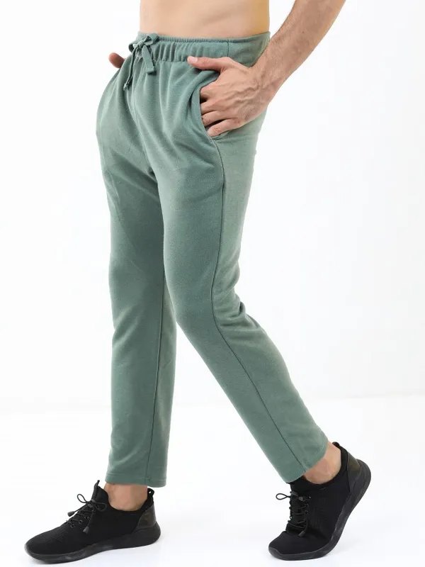  Ketch Men Green Regular Fit Track Pants