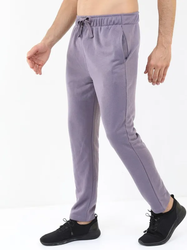  Ketch Men Purple Regular Fit Track Pants