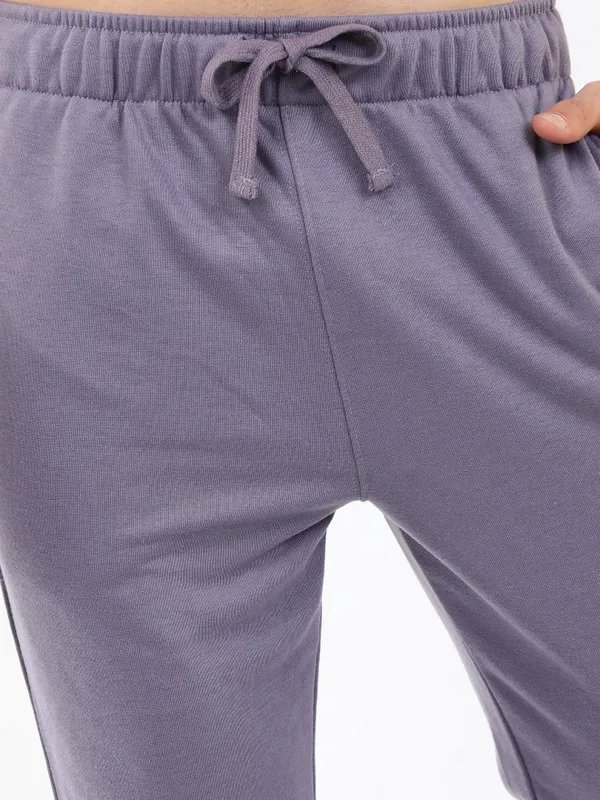  Ketch Men Purple Regular Fit Track Pants