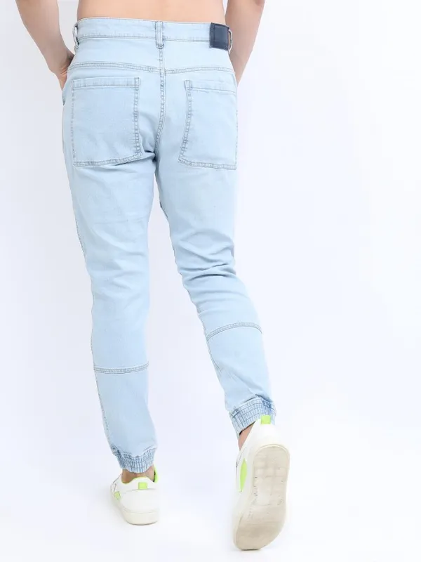  Highlander Men Blue Jogger Clean Look Jeans