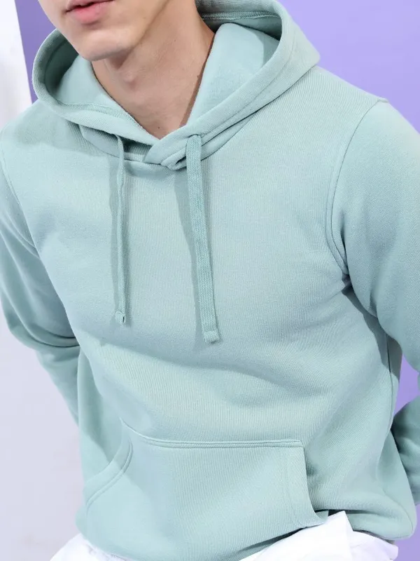  Highlander Men Blue Hood Pullover Sweatshirts