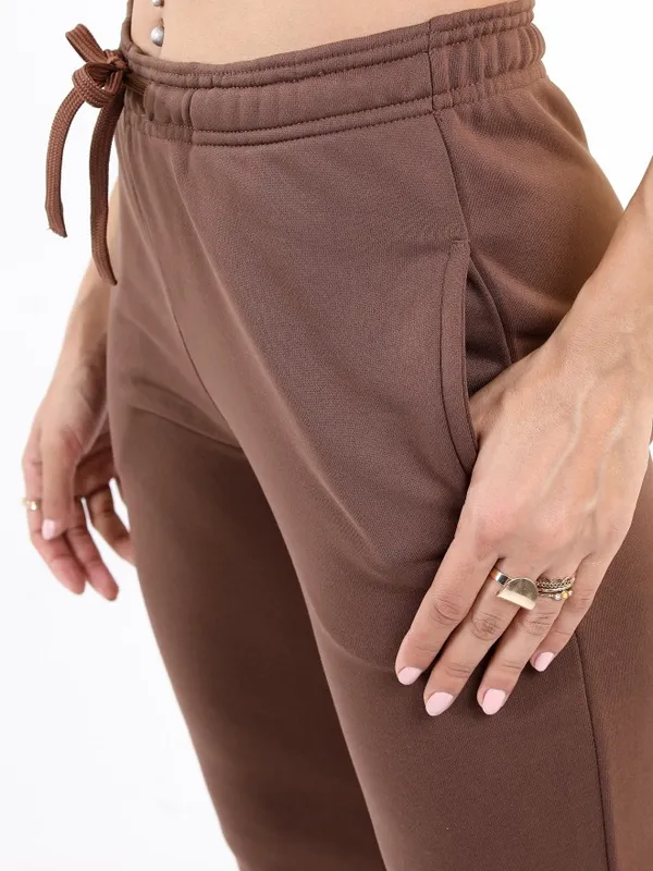  Ketch Women Brown Slim Fit Track Pants