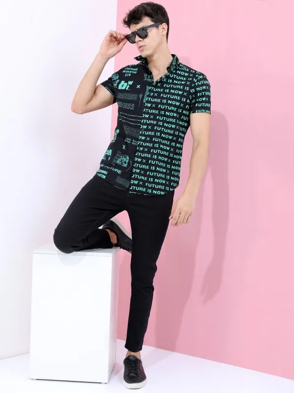  Highlander Men Black Tapered Fit Clean Look