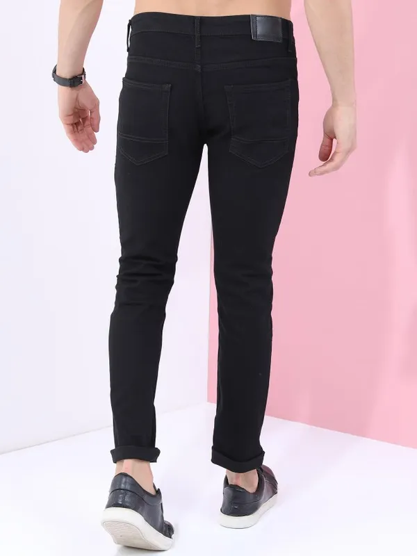  Highlander Men Black Slim Fit Clean Look Jeans