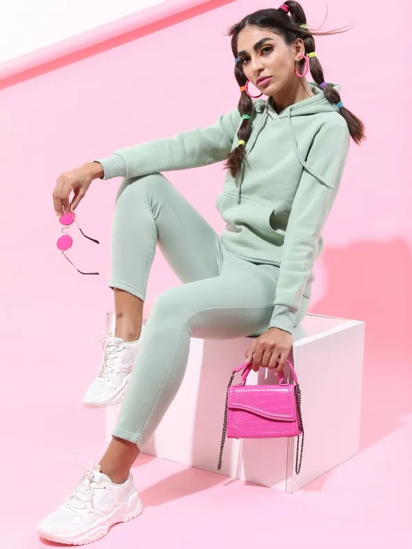  Tokyo Talkies Women Sage Slim Fit Track Pants