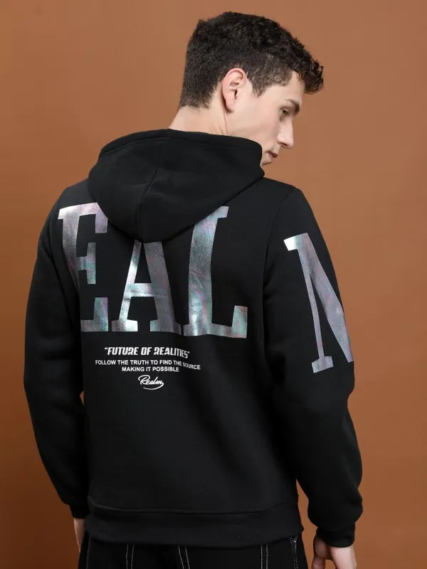  Ketch Men Black Hood Pullover Sweatshirts