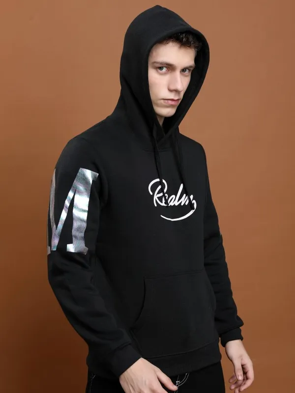  Ketch Men Black Hood Pullover Sweatshirts