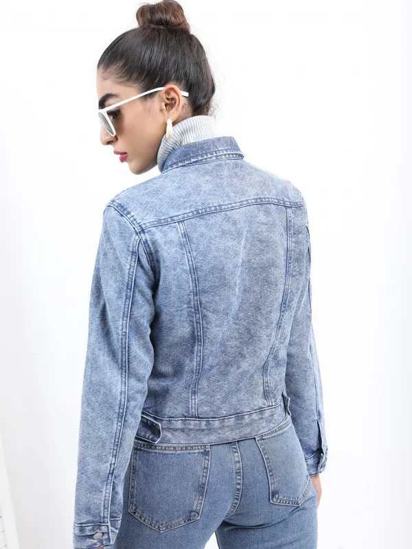  Ketch Women Blue Denim Jacket Jackets