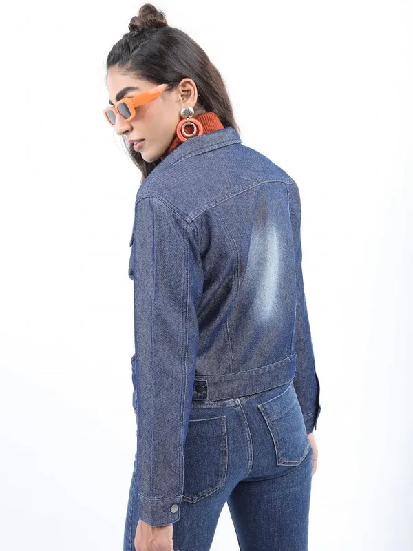 Ketch Women Blue Denim Jacket