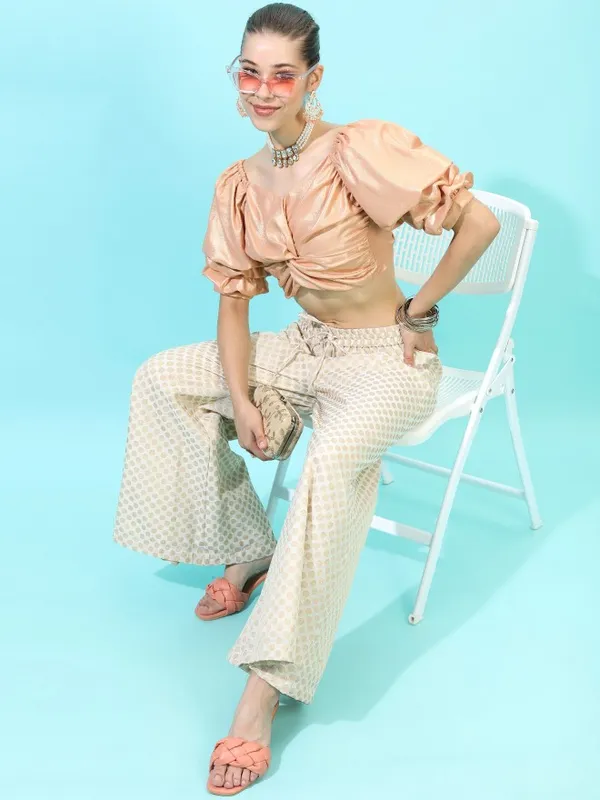  Vishudh Women Orange Solid Regular Tops