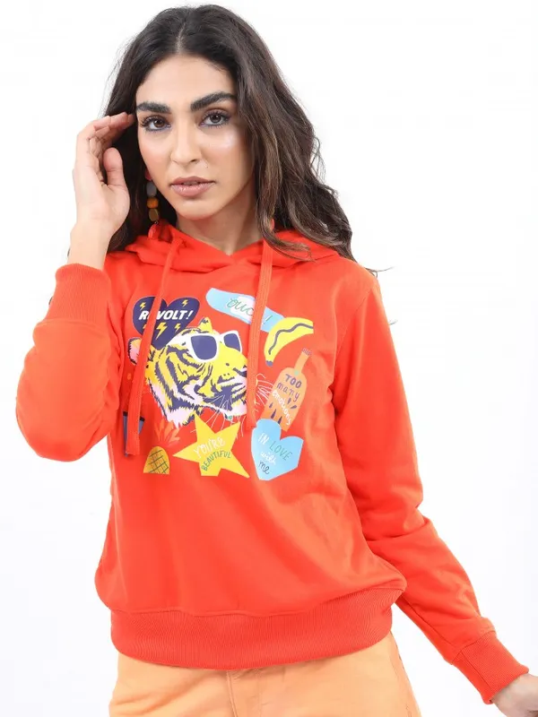  Ketch Women Red Hood Sweatshirts