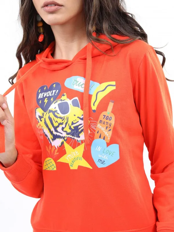  Ketch Women Red Hood Sweatshirts