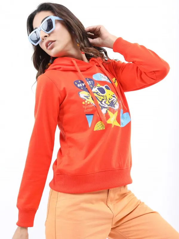  Ketch Women Red Hood Sweatshirts