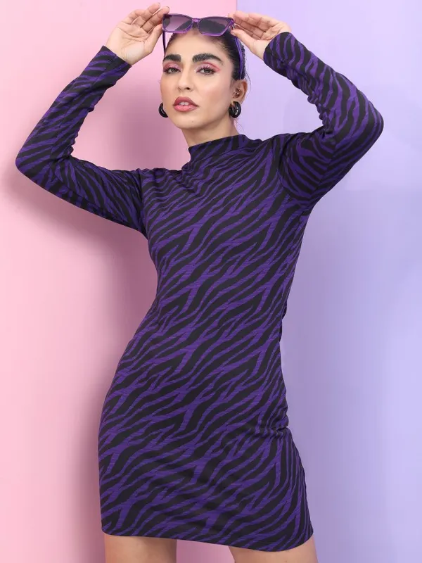  Tokyo Talkies Women Multi Self Design Bodycon Dresses