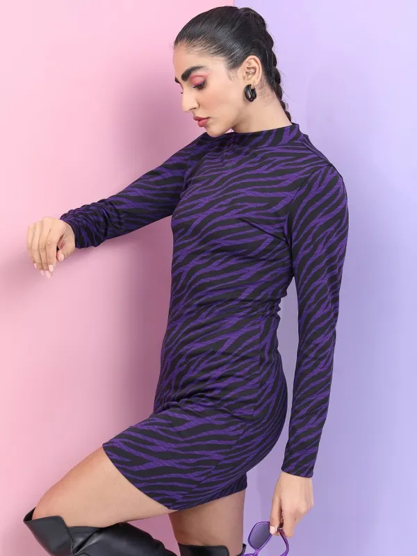  Tokyo Talkies Women Multi Self Design Bodycon Dresses