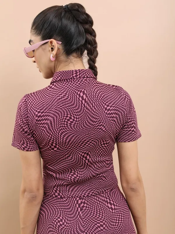  Tokyo Talkies Women Multi Self Design Regular Tops