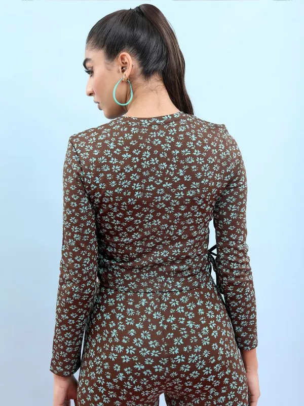  Tokyo Talkies Women Multi Self Design Regular Tops