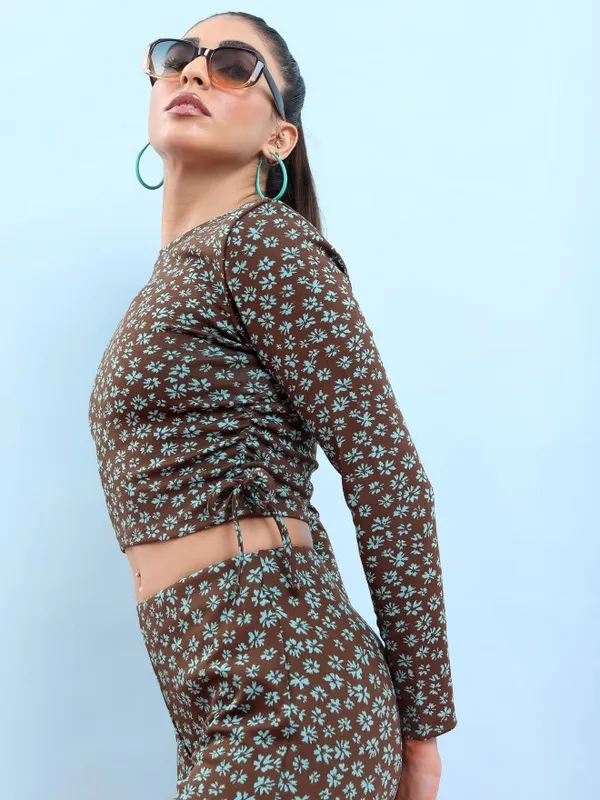  Tokyo Talkies Women Multi Self Design Regular Tops