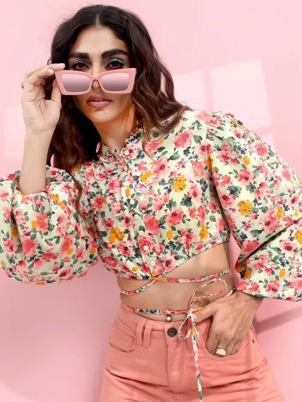  Tokyo Talkies Women Multi Printed Regular Tops