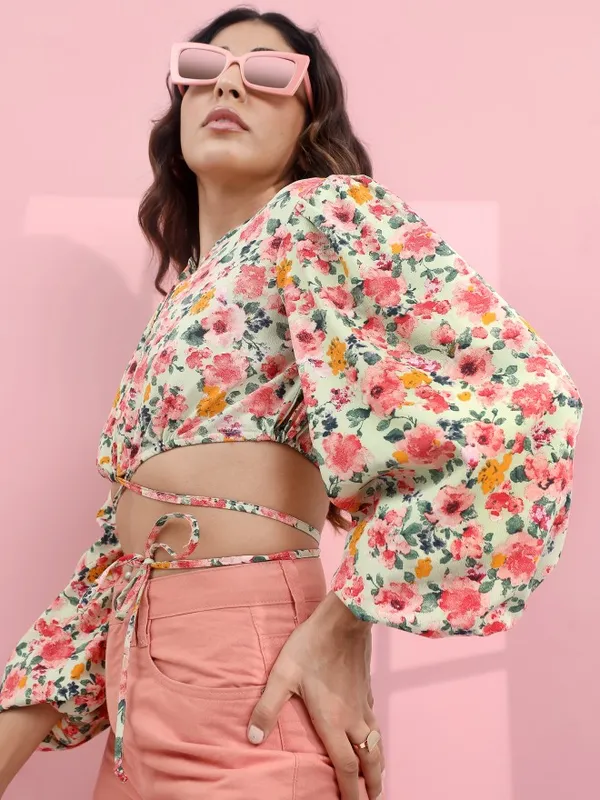  Tokyo Talkies Women Multi Printed Regular Tops