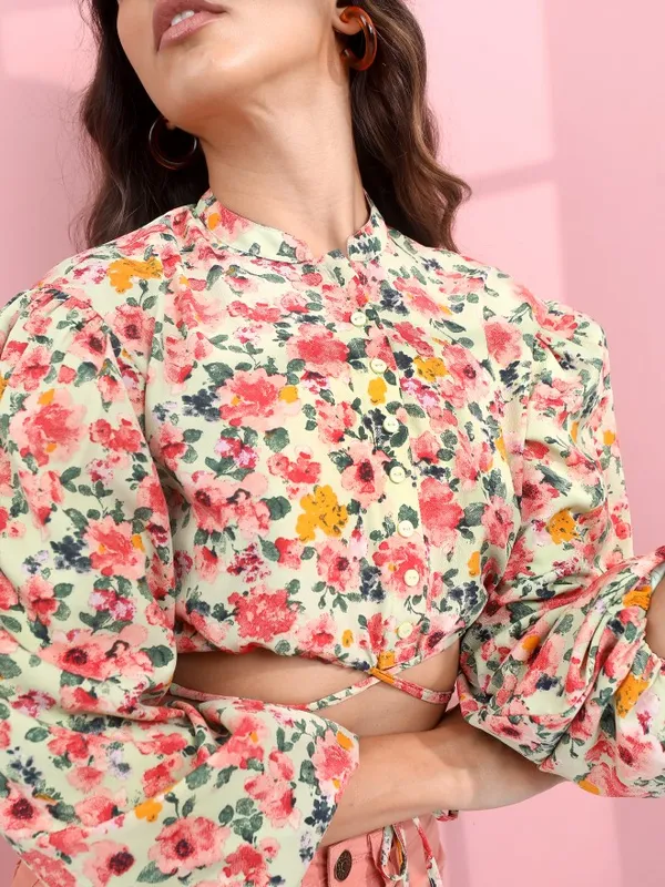  Tokyo Talkies Women Multi Printed Regular Tops