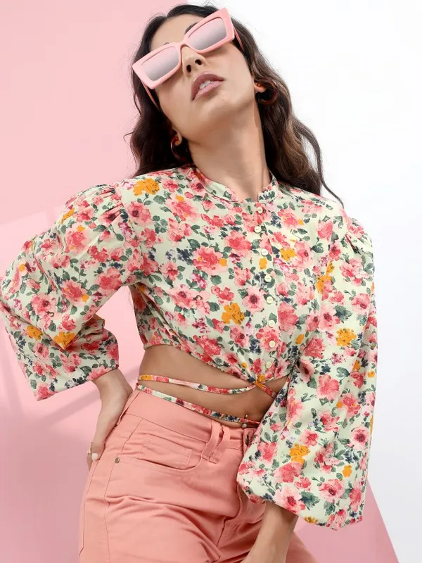  Tokyo Talkies Women Multi Printed Regular Tops