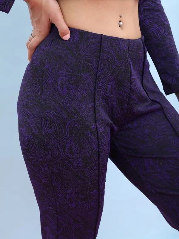  Tokyo Talkies Women Multi Printed Regular Fit Casual Trousers