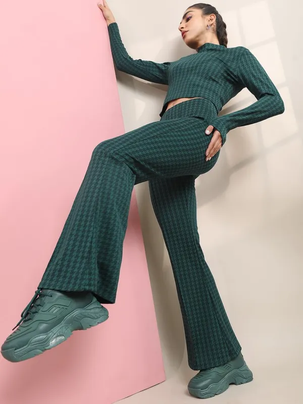 Self Design Bootcut Trousers