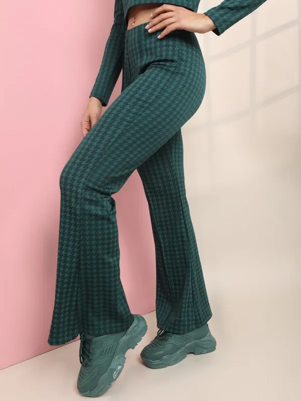 Self Design Bootcut Trousers