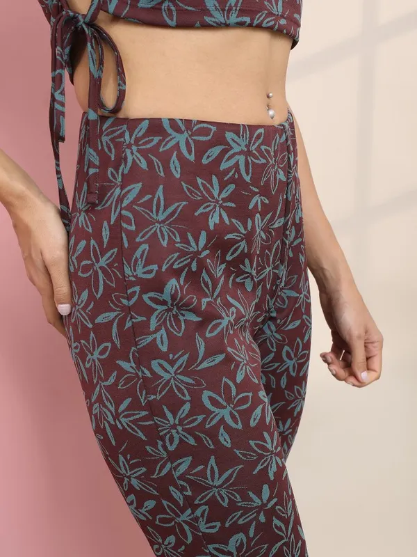 Self Design Bootcut Trousers