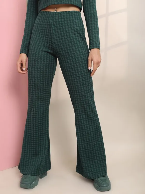 Self Design Bootcut Trousers