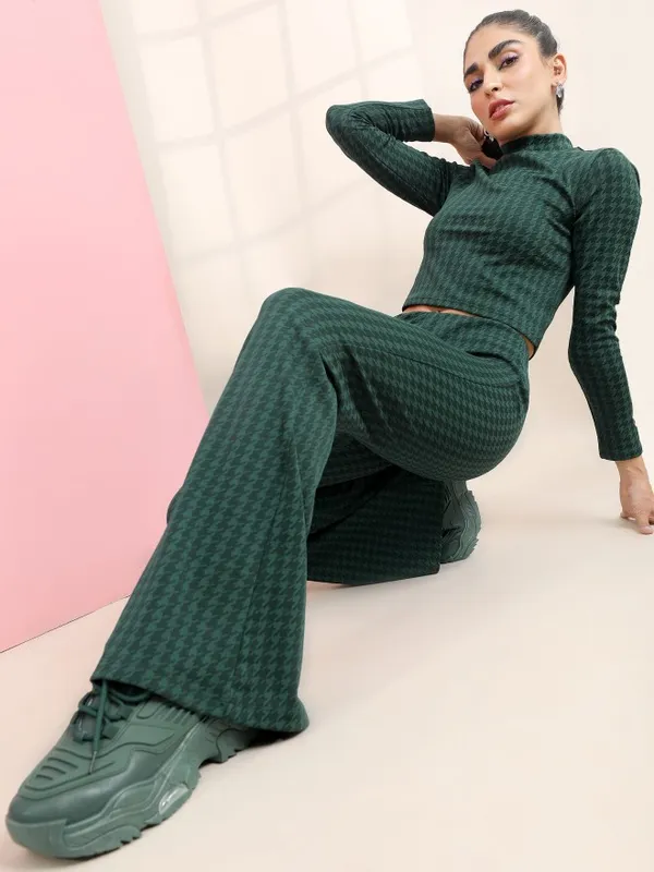 Self Design Bootcut Trousers