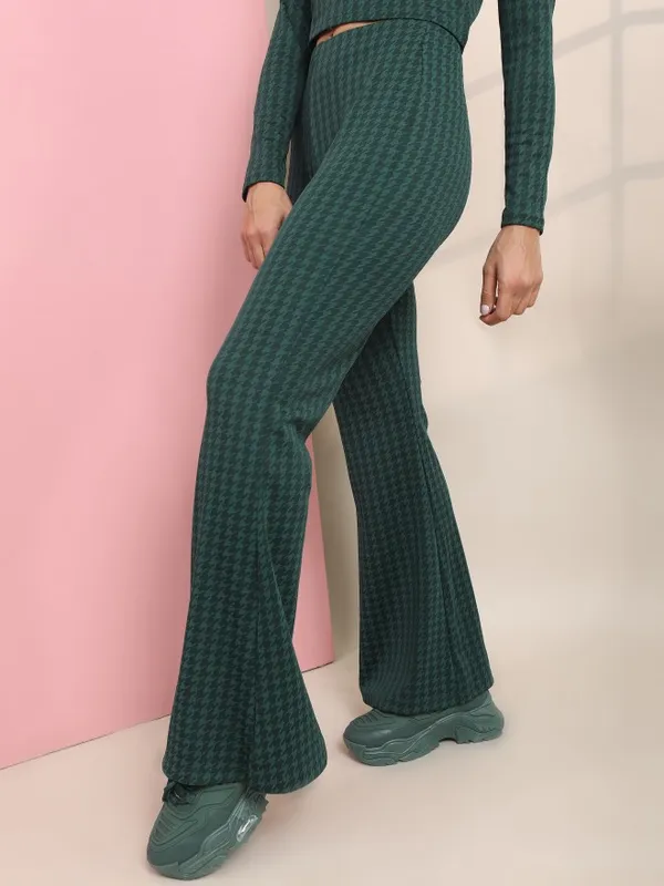 Self Design Bootcut Trousers