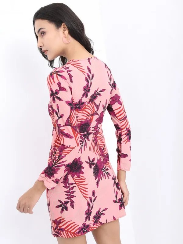 Printed Fit & Flare Dress