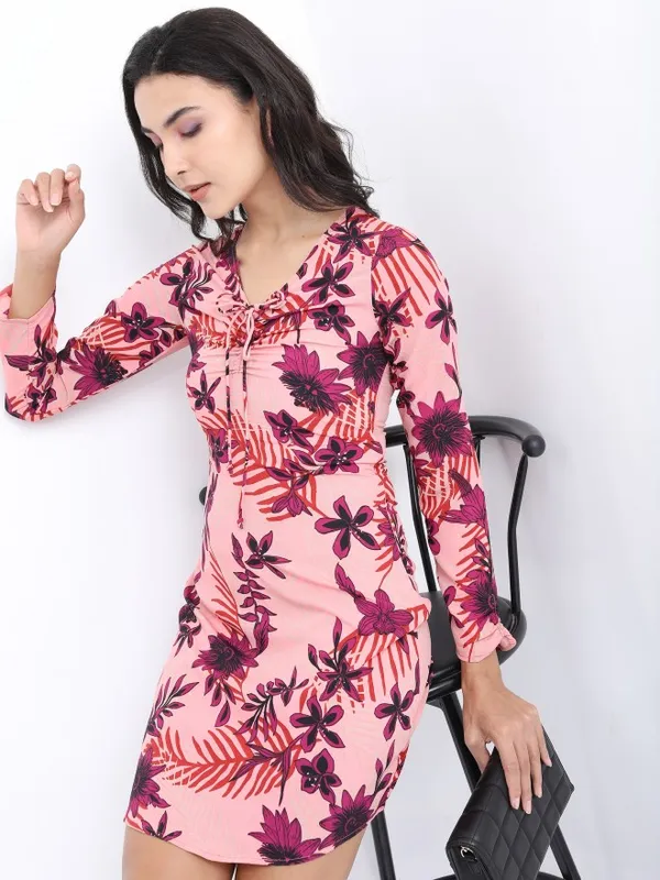 Printed Fit & Flare Dress