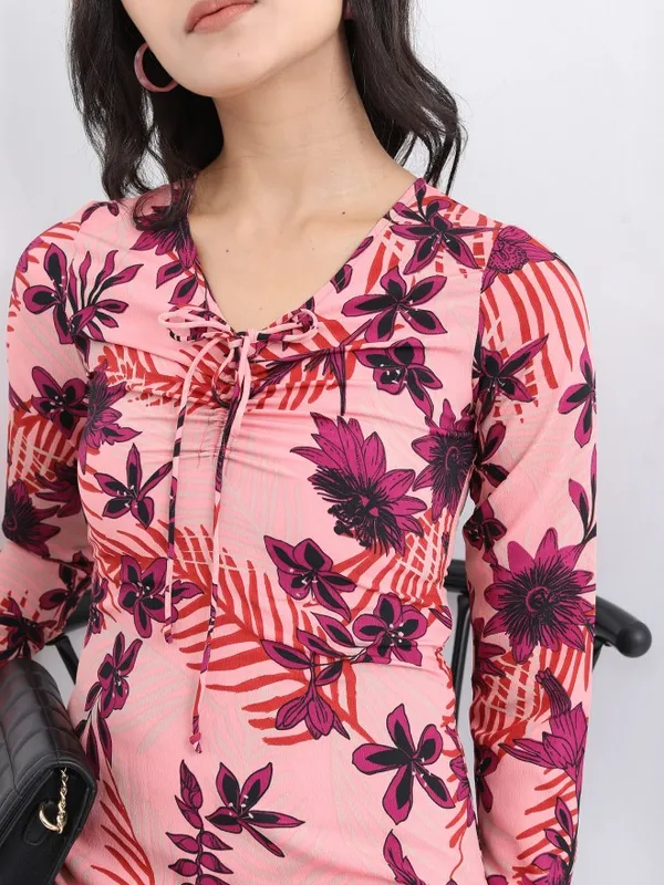 Printed Fit & Flare Dress