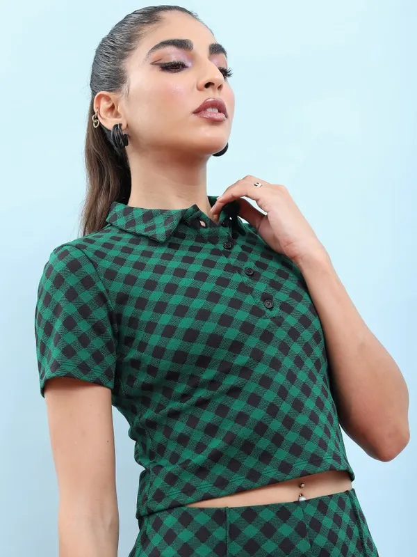  Tokyo Talkies Women Multi Self Design Regular Tops