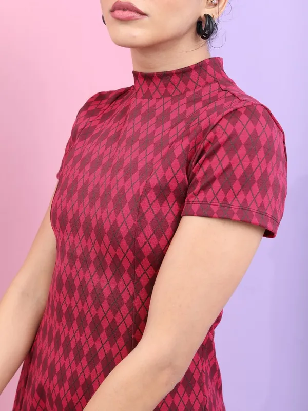  Tokyo Talkies Women Pink Printed A-Line Dresses