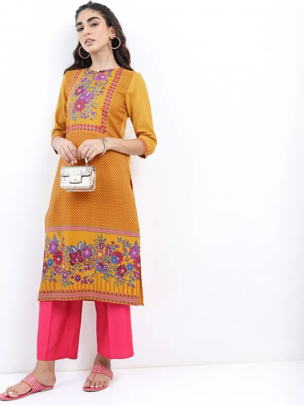 Printed Straight Kurta
