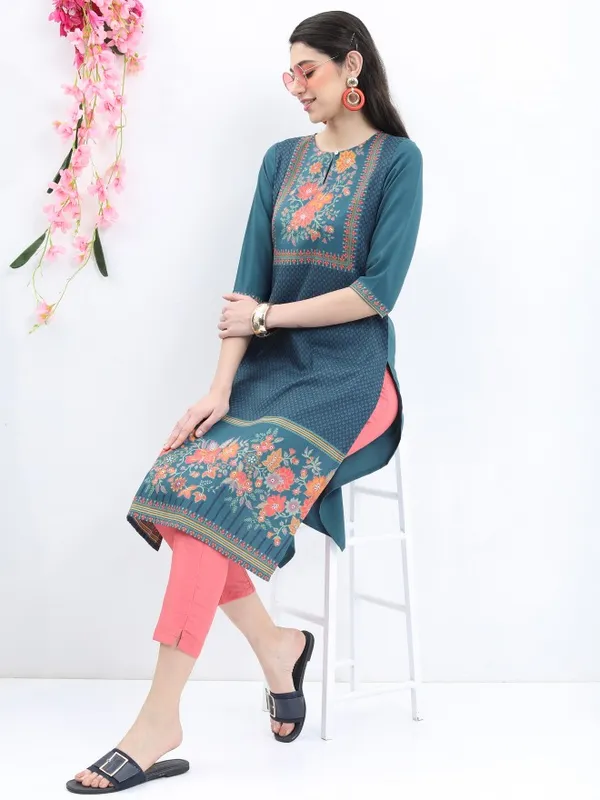 Printed Straight Kurta