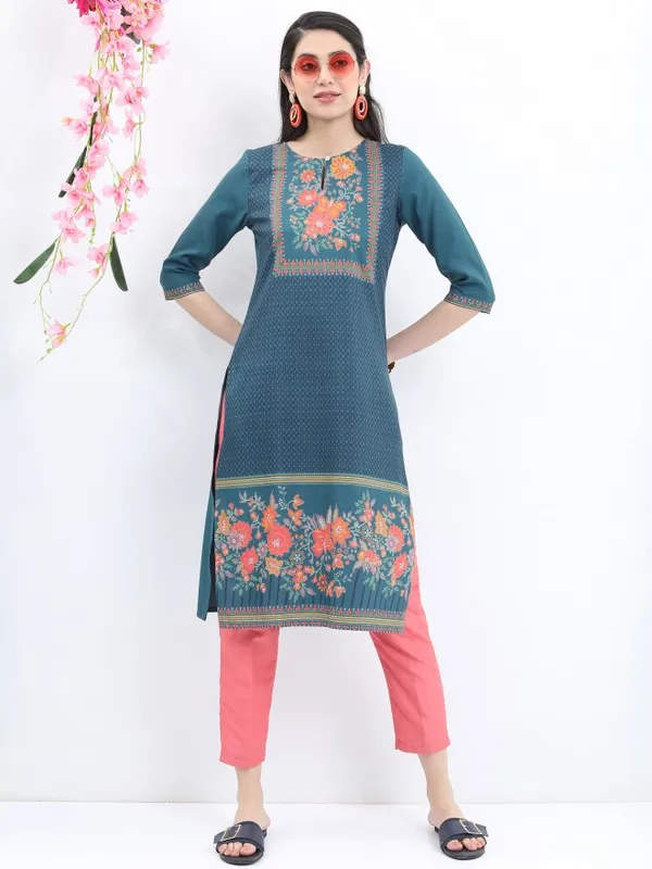 Printed Straight Kurta