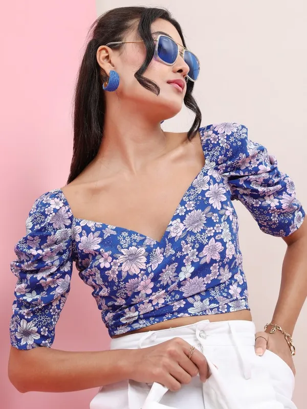 Printed Fitted Top