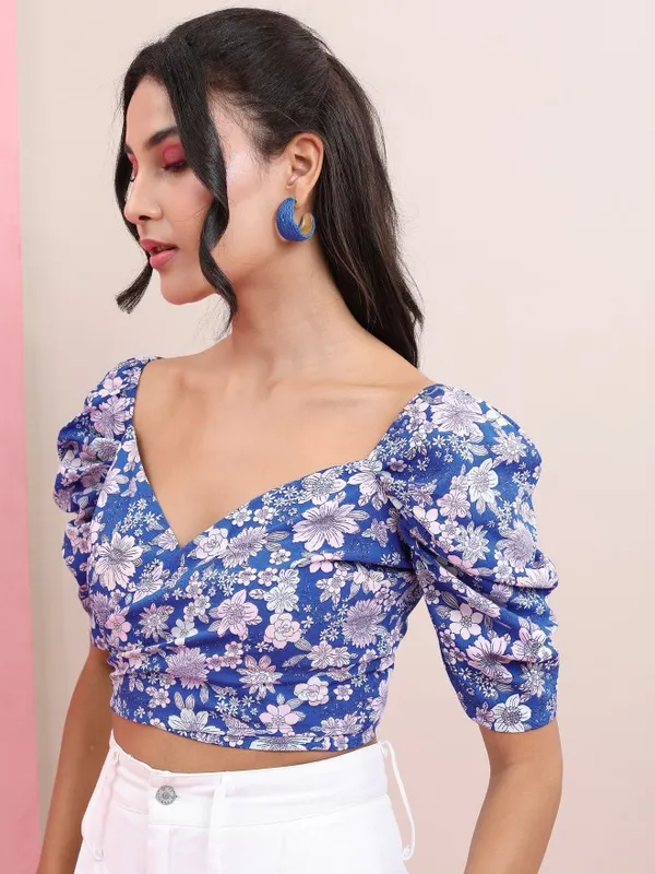 Printed Fitted Top
